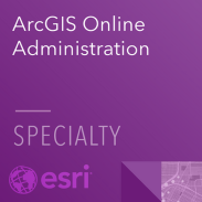 ESRI ArcGIS Online Administration Specialty certification logo