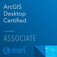 ESRI ArcGIS Desktop Associate certification logo